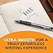 BIC Glide Bold Black Ballpoint Pens, Bold Point (1.6mm), 4-Count Pack, Retractable Ballpoint Pens With Comfortable Full Grip