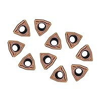 Vista 4 de Insertos de torneado de carburo WCMT050304 WCMT2.52 TiN Insertos de carburo recubiertos para herramienta de torneado de torno CNC, soporte