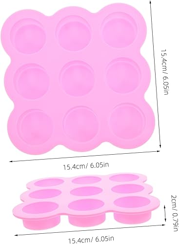 Miniatura 2 de Molde de 9 pasteles para postres de silicona con horneado pequeño para tartas para hornear, pastelería, bandeja con forma de chocolate, para hacer