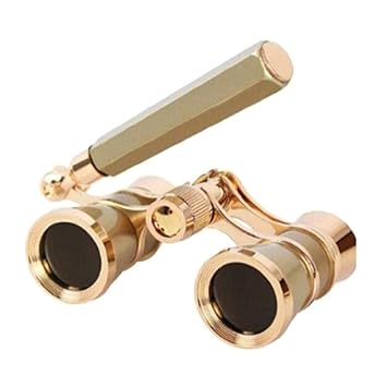 3X25 Glasses Binocular Telescope With Handle/Accessory Kit Women Elegant Telescope Women Girl Gift Gold opera glasses binoculars vintage opera glasses for women with handle