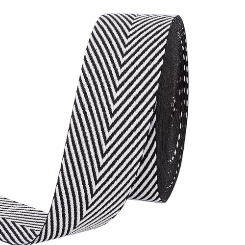 Ruban à chevrons haut de gamme en polyester rayé 40 mm pour finition de luxe