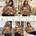 Hoodie mit Pet Pouch, Langarm Pullover mit Kängurutasche für Damen, Schwarz Sweatshirt mit Hundetasche, Warmer Winterpullover Geschenke für Hundebesitze, Cat und Dog Carry Bag