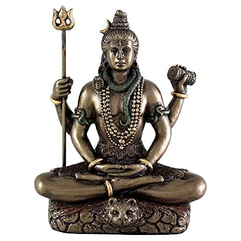 Collectible India 3.4-inch Cold Cast Bronze Lord Shiv Idol as Gifts (Multicolour) Cover