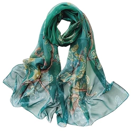 SUpoetry Pañuelo Cuello Mujer, Pañuelo de Gasa para Mujer, P-añuelo Elegante y Moderno, P-añuelo Multifuncional Estola, P-añuelo de Seda para Mujer para Verano Otoño Invierno Todo el Año, 160 * 50 cm