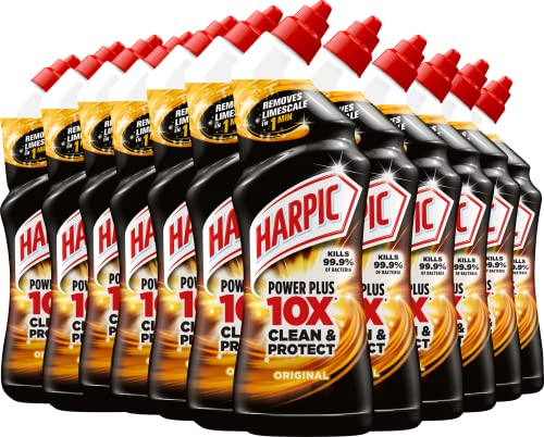 Harpic Powerplus Toilet Cleaning Gel, Original, 750ml (Pack of 12)