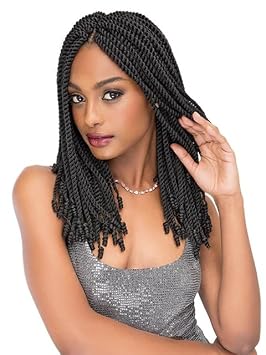 Janet Collection Synthetic Hair Crochet Braids 3X Senegal Curly Finish 18" OET1B/27