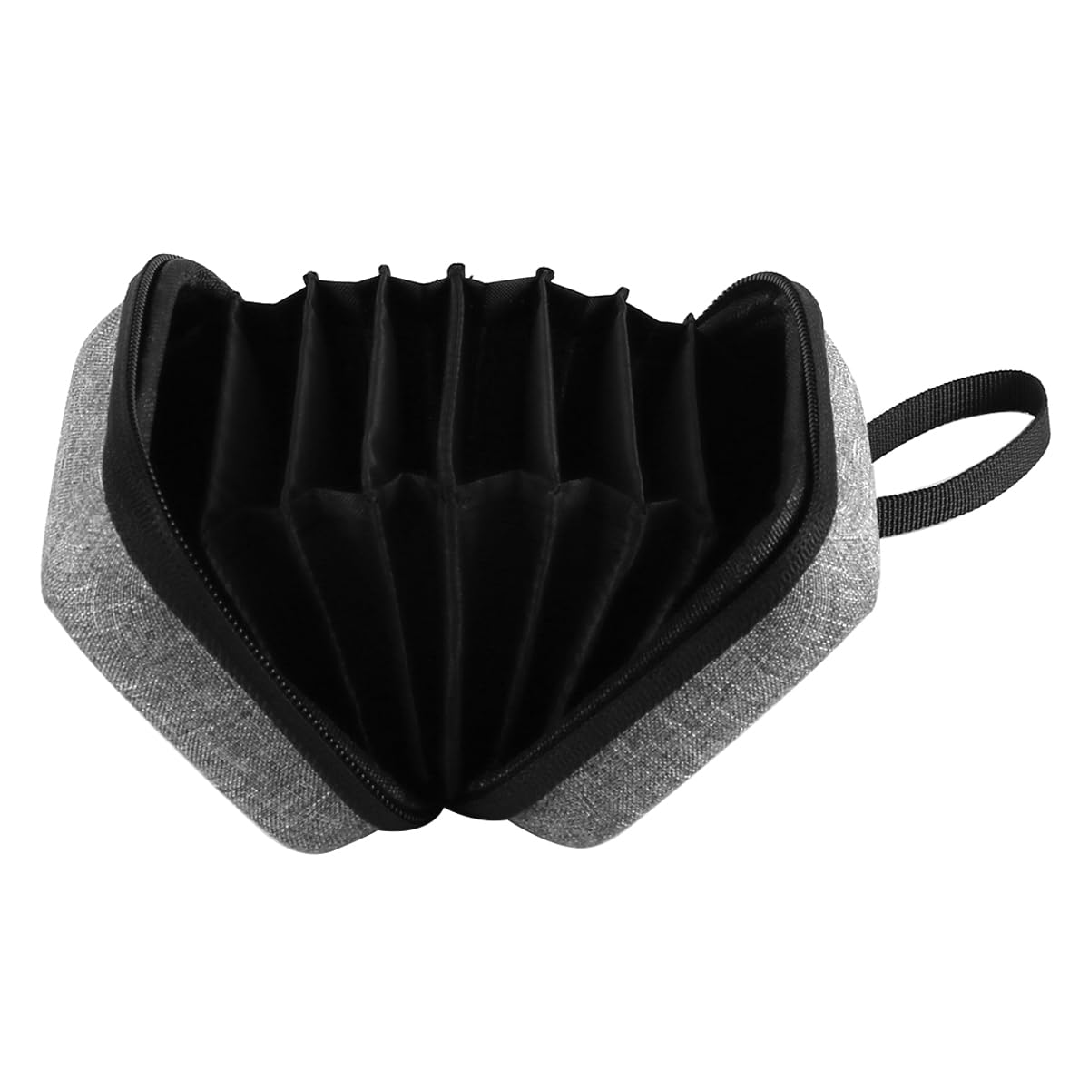 Bolsa de Filtro para Lente de cámara Resistente al Agua para 8 filtros Redondos de hasta 67 mm de diámetro Bolsas de inserción Protectoras Bolsa de Filtro Estuche para cámara (Gris)