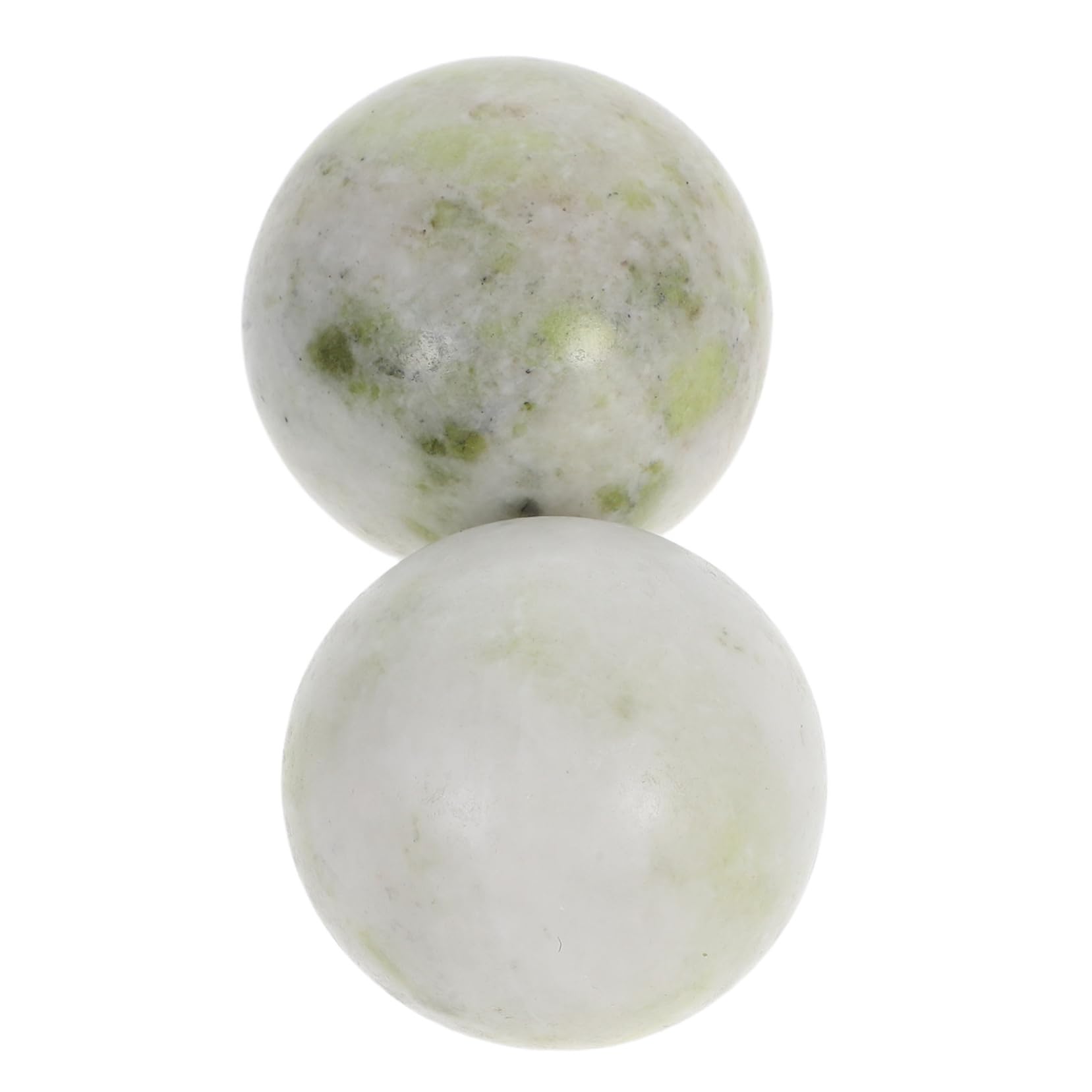 NOLITOY 2pcs Natural Jade Exercise Balls Baoding Balls for Chinese Meditation Yoga Hand Therapy Deep Tissue Massage Storage Box