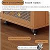 Lift Top Coffee Table, 2 in 1 Folding Coffee Tables with Storage for Living Room, Rolling Small Coffee Table Wood Side Tables Storage Cabinet Lift Tabletop Dining Table with 4 Casters,B (C)