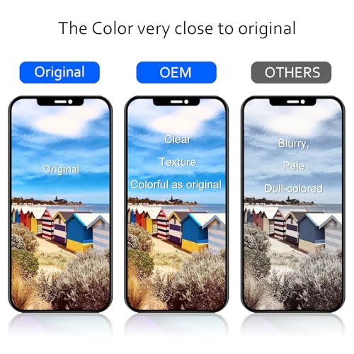 6.1”OEM Premium for iPhone XR Screen Replacement A2105, A1984, A2107, A2108, A2106 3D Touch Digitizer LCD Display with Frame Assembly(OEM,No Tools) - Thumbnail 5