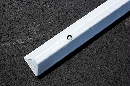Traffic Safety Store 6' Recycled Plastic Commercial Parking Blocks (Light Gray, 1-Pack)