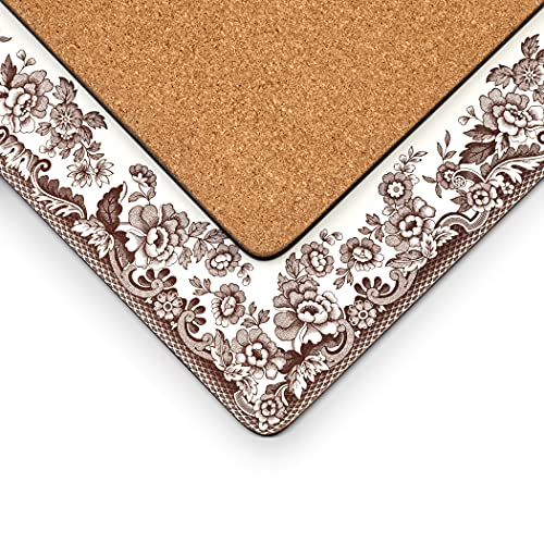 Pimpernel Spode Woodland Collection Placemats | Set Of 4 | Heat Resistant Mats | Cork-Backed Board | Hard Placemat Set For Dining Table | Measures 15.7” X 11.7” #TOP2