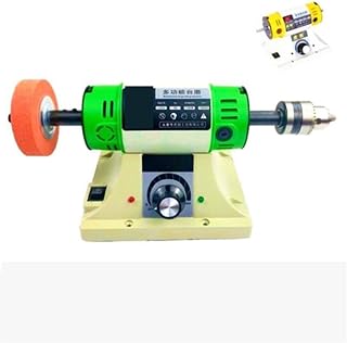 Gem Faceting Grinding Machine Electric Bench Polishing Grinding Machine Gem Jewelry Rock Grinder Desktop Lathe Polisher Adjustable Speed 0-10000RPM 750W High Efficiency,Flexible and Convenient