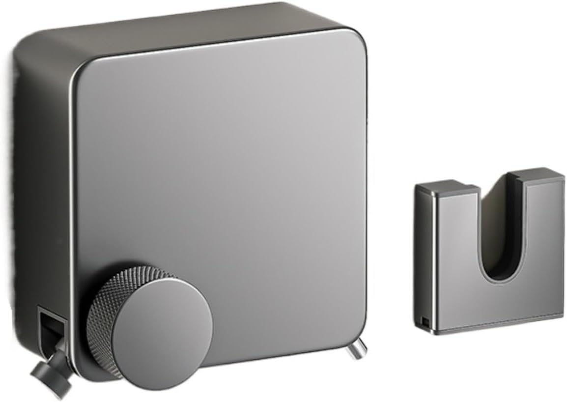 Retractable Clothesline Stainless Steel 6 Meters Wall Laundry Dryer Line Space Saving Indoor Clothes Drying Rack(4 Meters Gun Grey)