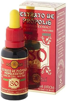 2 Units Polenectar Brazil Premium Bee Propolis Anti-Bacterial Extract WF80 Wax Free 80 30 ml By JLBrazil