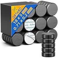 50 Stück Starke Magnete für Magnettafel, Kühlschrankmagnete zum Basteln, Keramikmagnete mit Selbstklebender Rückseite, Magnetband Selbstklebend Stark, Whiteboard Magnete für Werkzeuge, Knopf, DIY