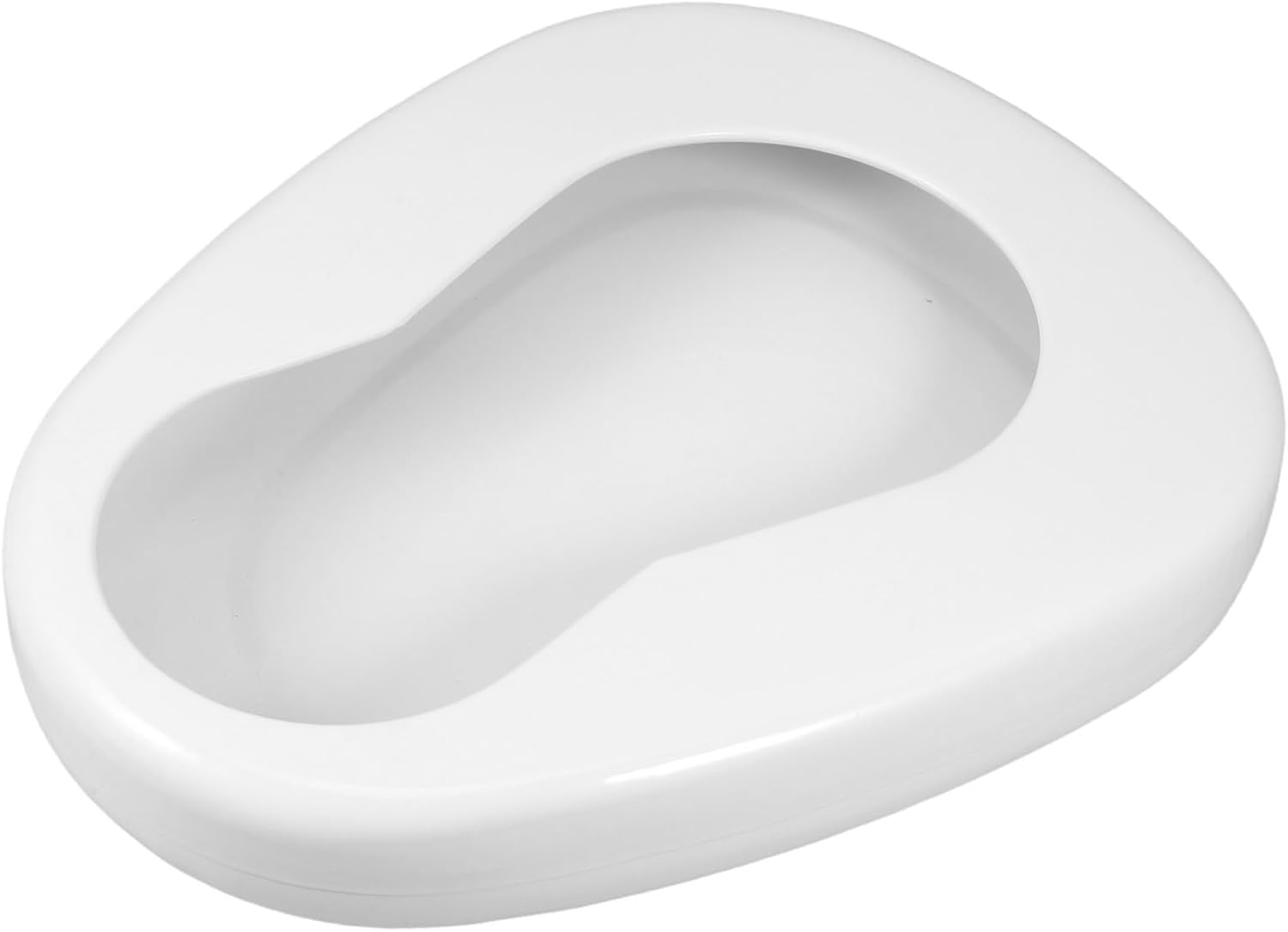 Bed Pan for Elderly Women Men Enamel Emergency Pot Portable Nighttime Use Bedside Commode Leak Feature