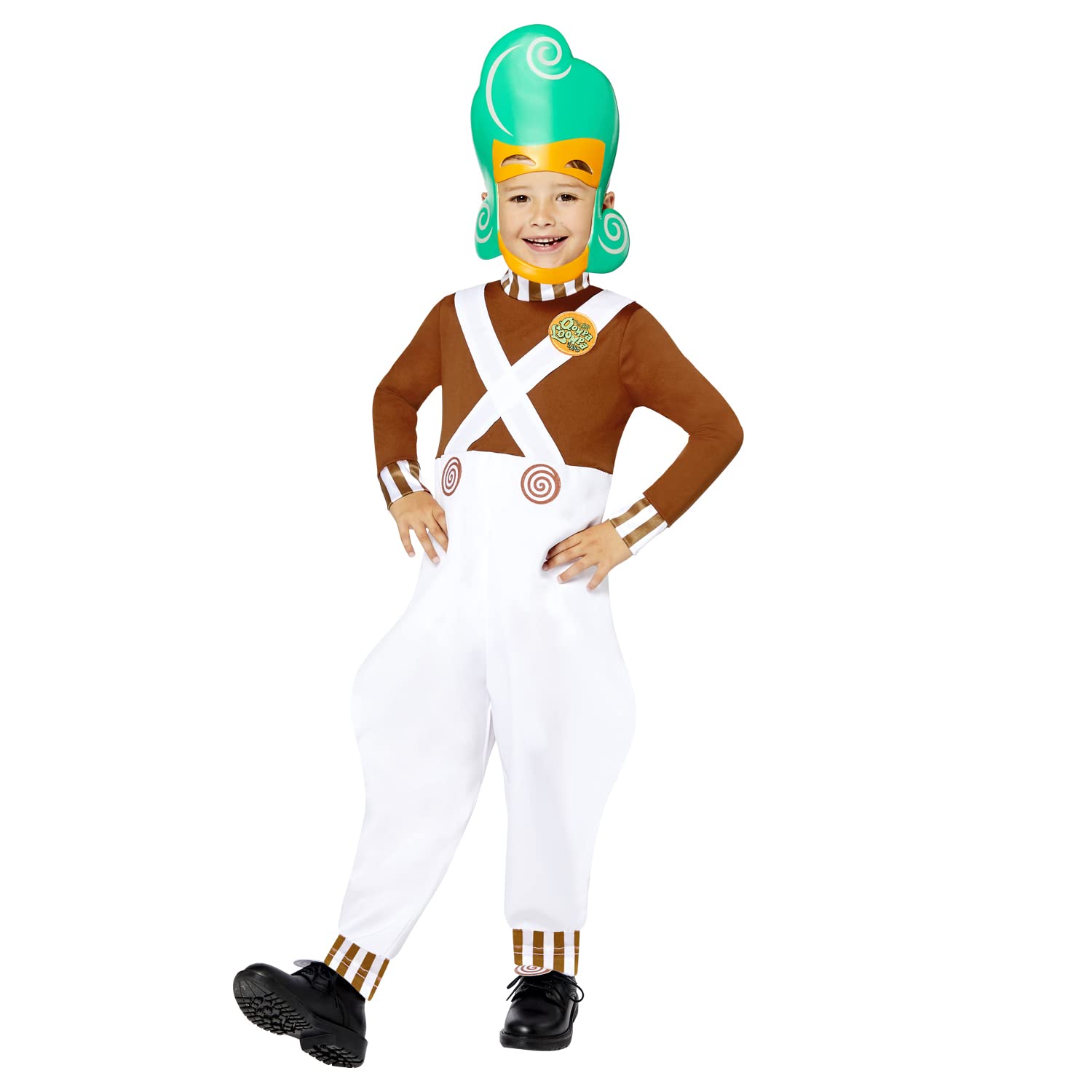 Amscan Boys Multi (Pkt) (9908994) Child Oompa Loompa Costume (10-12Yr) - Willy Wonka