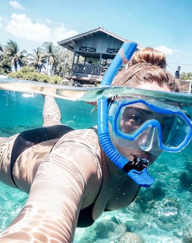 Kwambiri Sprzęt do nurkowania dla dorosłych, zestaw do nurkowania na sucho, panoramiczny szeroki widok 180°, maska do nurkowania, swobodna maska do snorkelingu, nurkowania, pływania, podróży