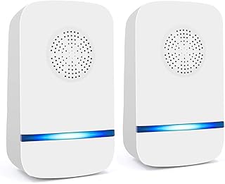 Ultrasonic Pest Repellent, Electronic Insect Control, Pest Repeller Indoor for Cockroaches, Mice, Flies, Mosquitoes, Spiders, Harmless for Pets & People (Pack of 2)