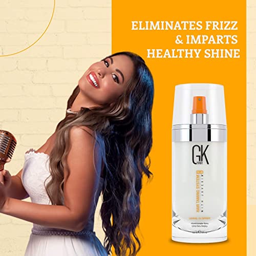 GK HAIR Global Keratin Leave In Conditioner Hair Spray (4 Fl Oz/120ml) - Moisturizing Treatment Strengthens & Shines Fine, Dry Hair - Detangler Spray for Smoothing Nourishes Hydrated Hair - Image 5