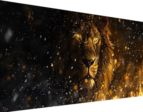 Diamond Painting Adulte Lion 70x140cm anti-stress - Kit Complet Broderie Diamant