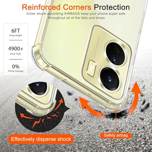 Image of BOXXO Flexible Back Cover for Mi Redmi 13C 4G | Back Cover Transparent Clear Shockproof Case Four Corner Protection | Slim Protective Mobile Phone Cover for Mi Redmi 13C 4G