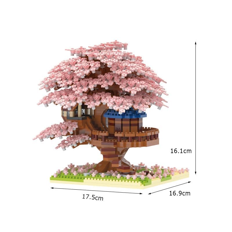 SKY LINE OCEAN Cherry Blossom Bonsai Tree with dimensions