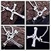 TTOP 925 Man Necklace Sterling Silver Jewelry Fast and Furious Dominic Toretto's Cross Pendant Necklace