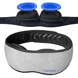 Glenvee Sleep Mask for Dry Eyes, Silicone Moisture Chamber, Blackout Cover