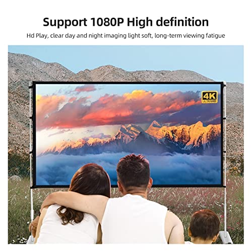 Écran de projection extérieur 100 pouces toile pliante 3D HD 16:9 - 5