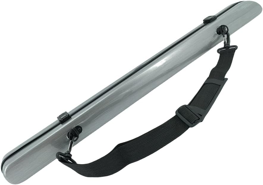 yinfente Violin Viola Cello Bow Case Carbon Fiber Strong Lightweight Bow Bag Hold 2pcs Bow Adjustable Strap