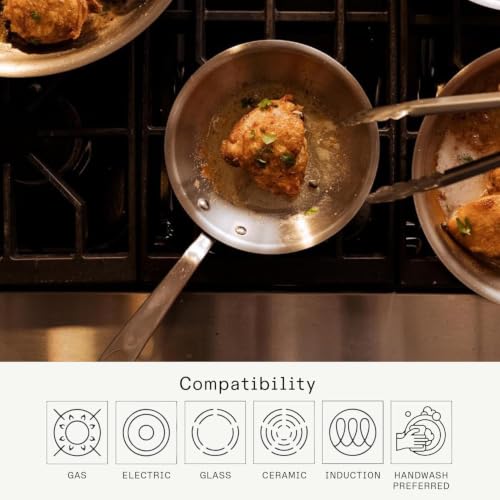 Image of Made In Cookware - 6-Inch Stainless Steel Frying Pan - 5 Ply Stainless Clad - Professional Cookware - Crafted in Italy - Induction Compatible