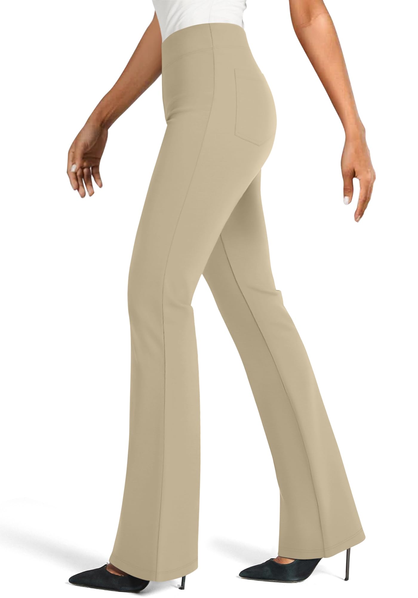 NIMIN Work Pants Women Business Casual Dress Trousers Stretchy High Waisted Pull On Flare Office Slacks 2025 Outfits