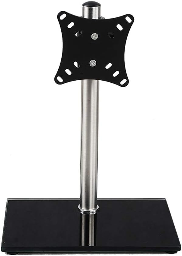 Vesa Standard Universal 14"-27" Inch Move Up or Down Pc Monitor LCD Tv Bracket Vertical Toughened Glass Base Stent