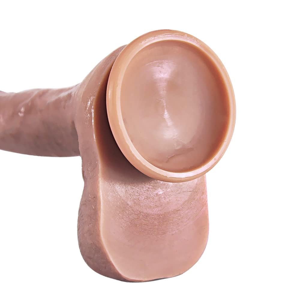 Il Dildo In Silicone XXL Ultra Realistico Da 26 Cm Con Potente Ventosa Offre Alle Donne La Massima Stimolazione Del Punto G, Divertimento Anale E Interazione Appassionata Tra Coppie