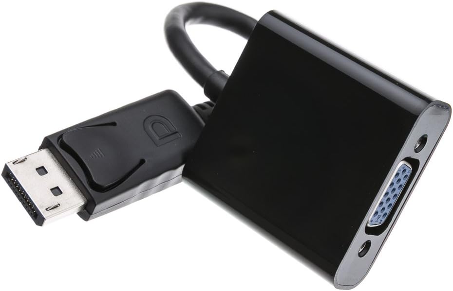 Cable Wholesale DisplayPort to VGA Adapter Cable, DisplayPort Male to HD15 Female, Only Works from DisplayPort to VGA, 6 inch