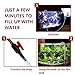 Dreyoo Aquarium Water Changer Hook with Flow Switch, Quickly Fill and Drain Fish Tank, PVC Aquarium Water Filler, Suit for 1/2'', 5/8'' 3/4'' Hose