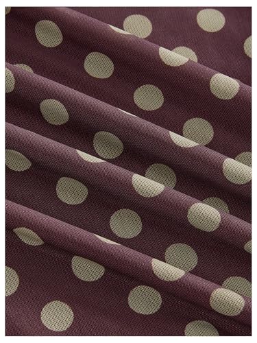 Milumia Women's Plus Size Vintage Floral Mesh Bodycon Skirt Grunge High Waist Long Skirt4