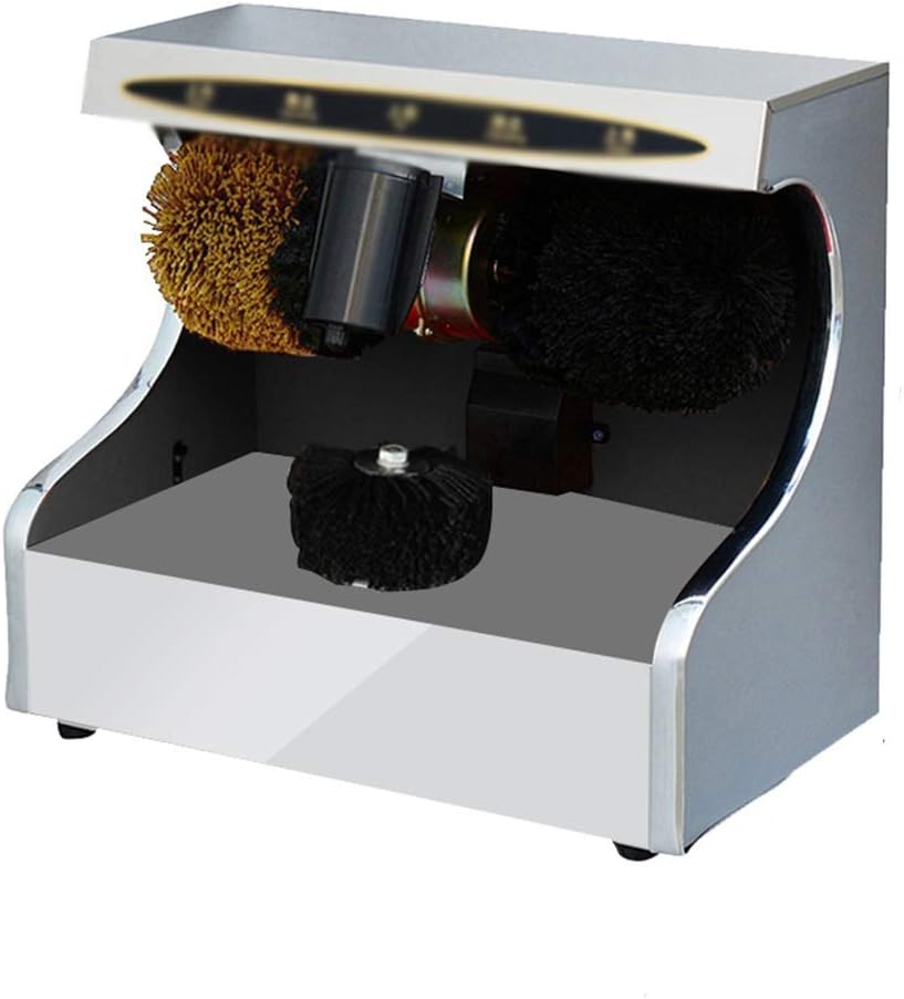 Electric Shoe Polisher, Automatic Induction Shoe Polisher, Household Electric Shoe Polisher, Small n Material (Colour: Silver) (Gold) (Silver)