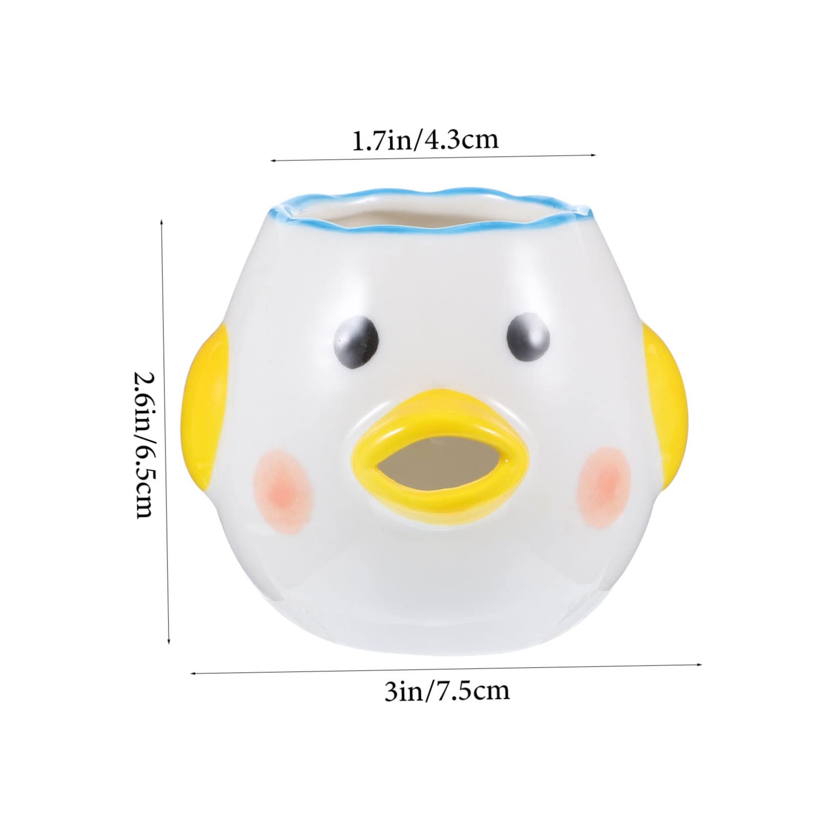 Unomor Egg Separator Ceramic Yolk Dividing Tool Kitchen Egg Separator for Baking