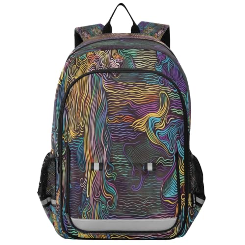 Sac à dos cheval arc-en-ciel pour l'école et les voyages des ados