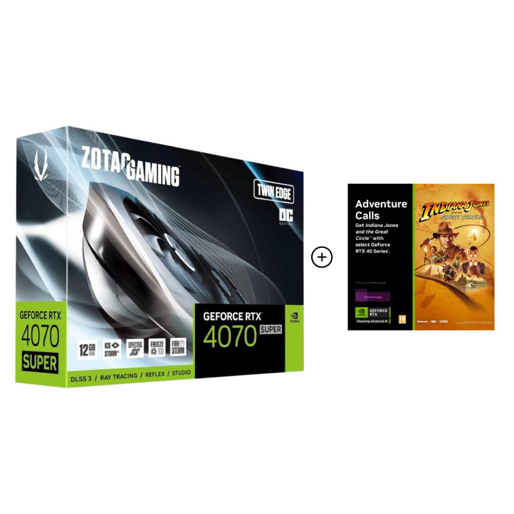 See full amazon price history chart for ZOTAC Gaming GeForce RTX 4070 Super Twin Edge OC 12GB GDDR6X Graphics Card | 192-bit 21 Gbps Upto 2490 MHz GPU | 3 DP 1 HDMI PCI Express 4.0 16x Interface | 5 Years (3 + 2 Years Extended Warranty) ZOTAC Gaming GeForce RTX 4070 Super Twin Edge OC 12GB GDDR6X Graphics Card | 192-bit 21 Gbps Upto 2490 MHz GPU | 3 DP 1 HDMI PCI Express 4.0 16x Interface | 5 Years (3 + 2 Years Extended Warranty) (B0CST6165S) Amazon Price History, Amazon Price Tracker