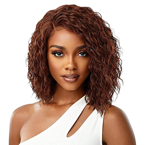 Outre Synthetic Pre-Plucked HD Transparent Lace Front Wig- GRETA (1 Jet Black)