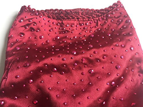 Vedem Pet Small Dog Princess Rhinestone Satin T-Shirt Dress Wedding Tutu Voile Dress (Xl, Burgundy) #TOP2