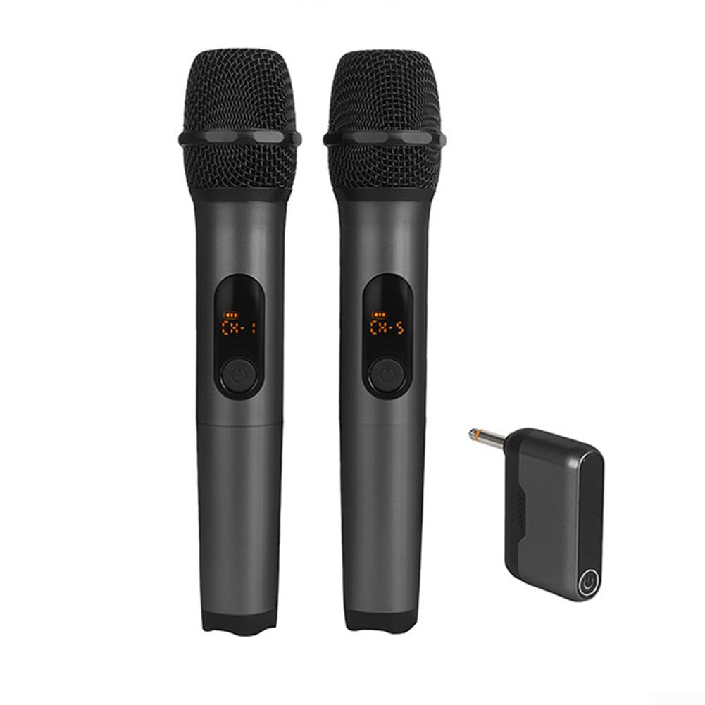 Set microfono wireless da 2,4 GHz con riduzione del rumore e design anti-interferenza per karaoke, presentazioni e piccoli luoghi