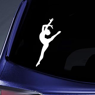 Dancer Silhouette White Sticker
