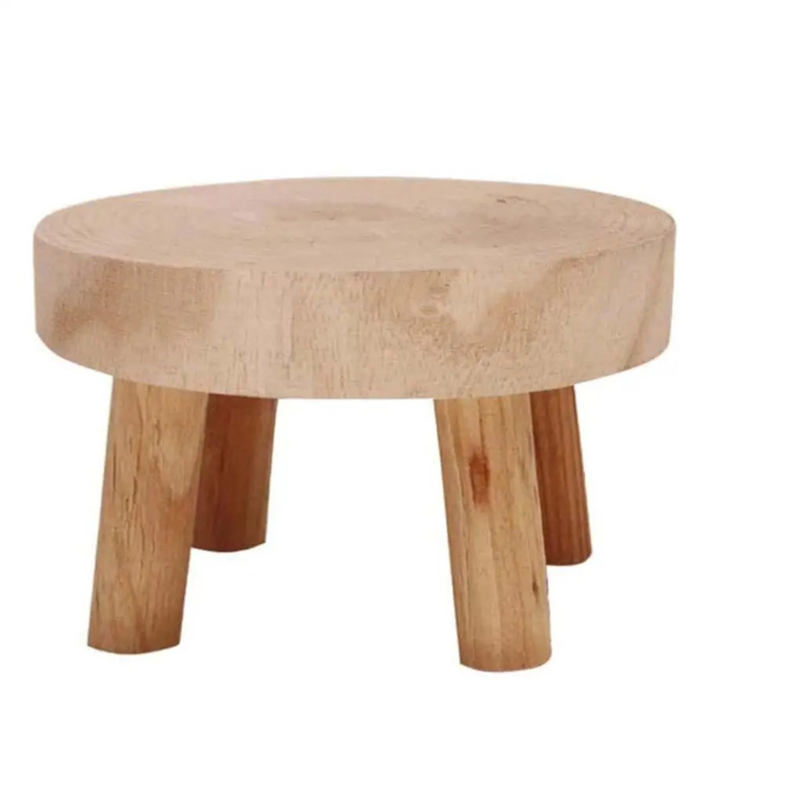 DUNSBY Plant Stand Riser 1 PCS Plant Stand Shelf Creative Wooden Stool Succulent Pot Holder For Living Room(Wood S)