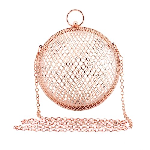 Sac bandoulière chaîne femmes Healeved pochette métal soirée