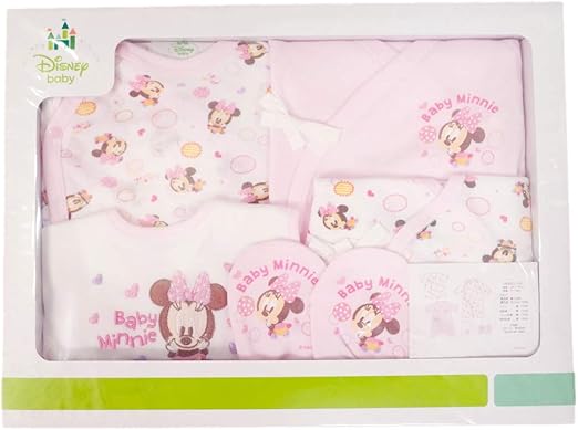 Amazon Co Jp Disney ディズニー ディズニー ミニーさん 出産祝い ギフトセット サイズ50 70 Disney ディズニー ５点セット ベビー マタニティ